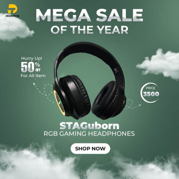 STGAubron RGB Gaming Bluetooth Headphones